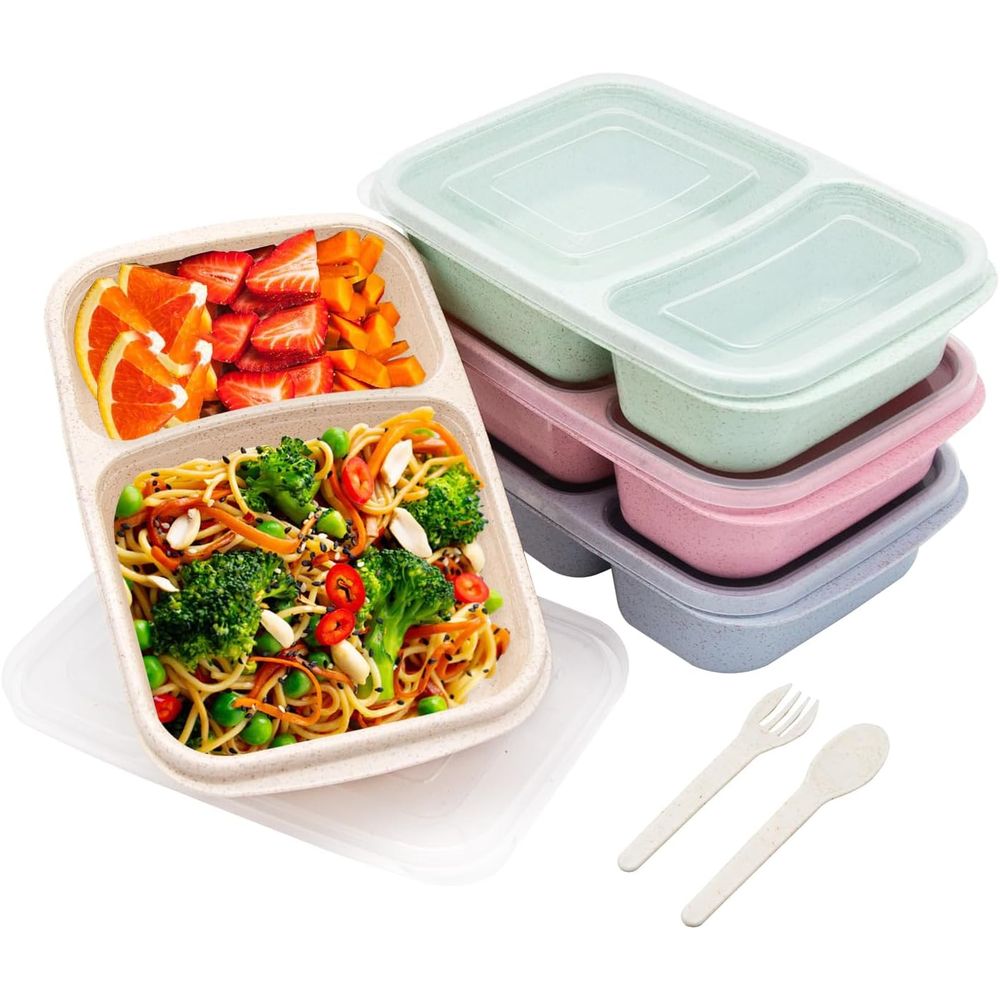 Food Storage Prep Containers - Conjunto de 4 Caixas de Almoço