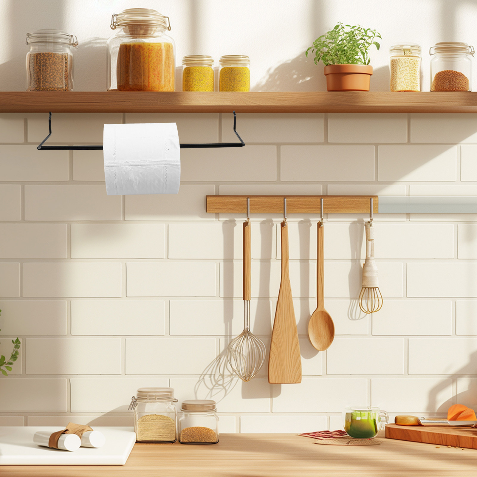 Food Storage Organizer - Suporte de Metal para Cozinha com