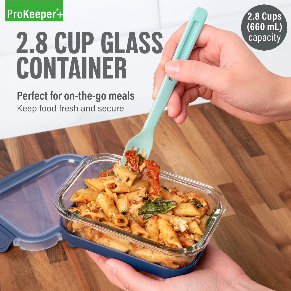 Food Storage Prep Containers - Recipiente de Vidro para Armazenamento de