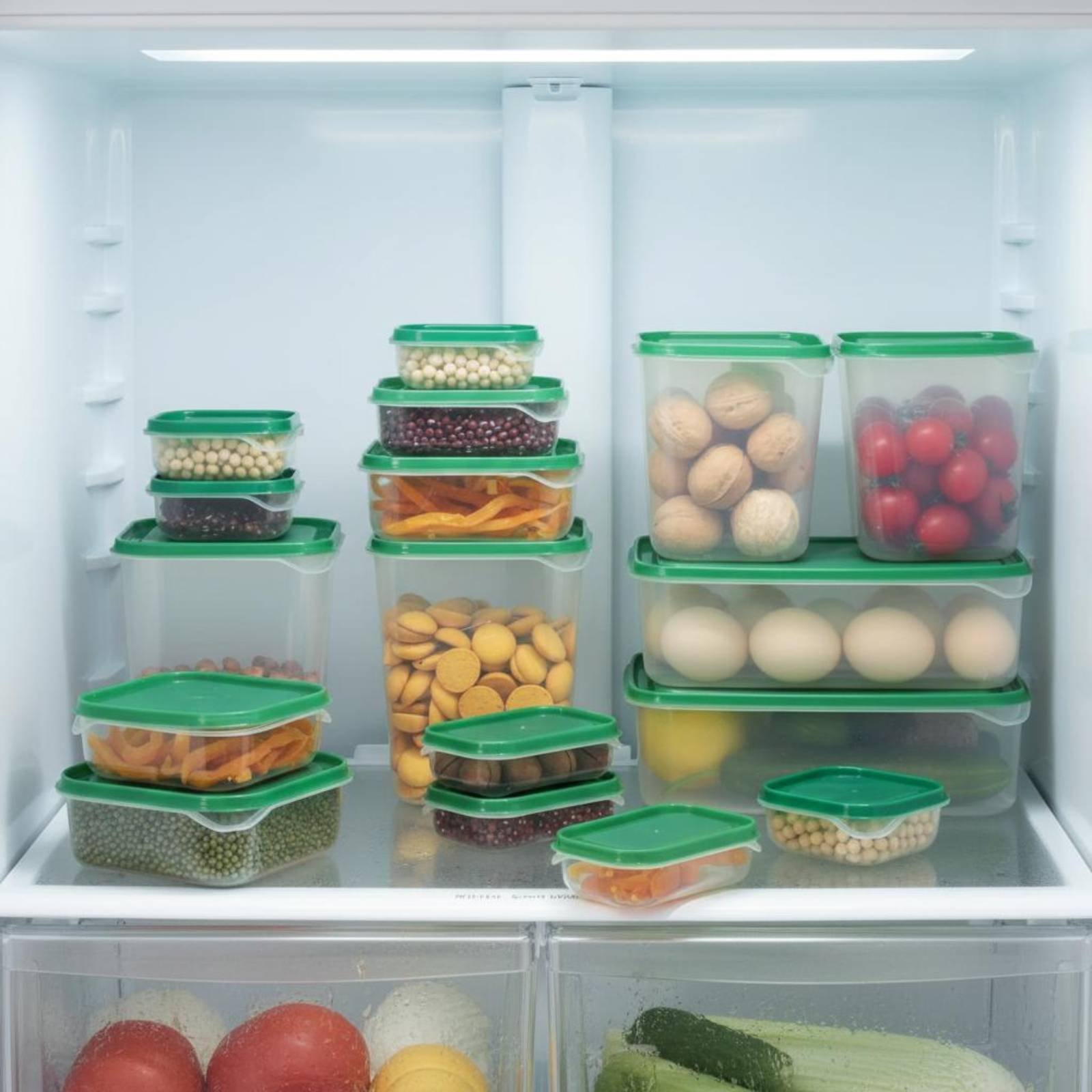 Food Storage Refrigerator - Conjunto de 17 Caixas de Armazenamento
