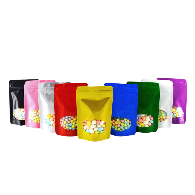 Food Storage Ziploc Bags - 100 pçs folha de alumínio colorida