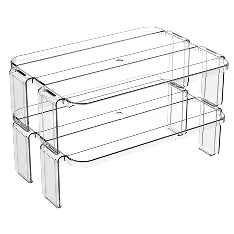 Food Storage Management - Organizadores Transparentes Empilháveis para Geladeira ABMR,