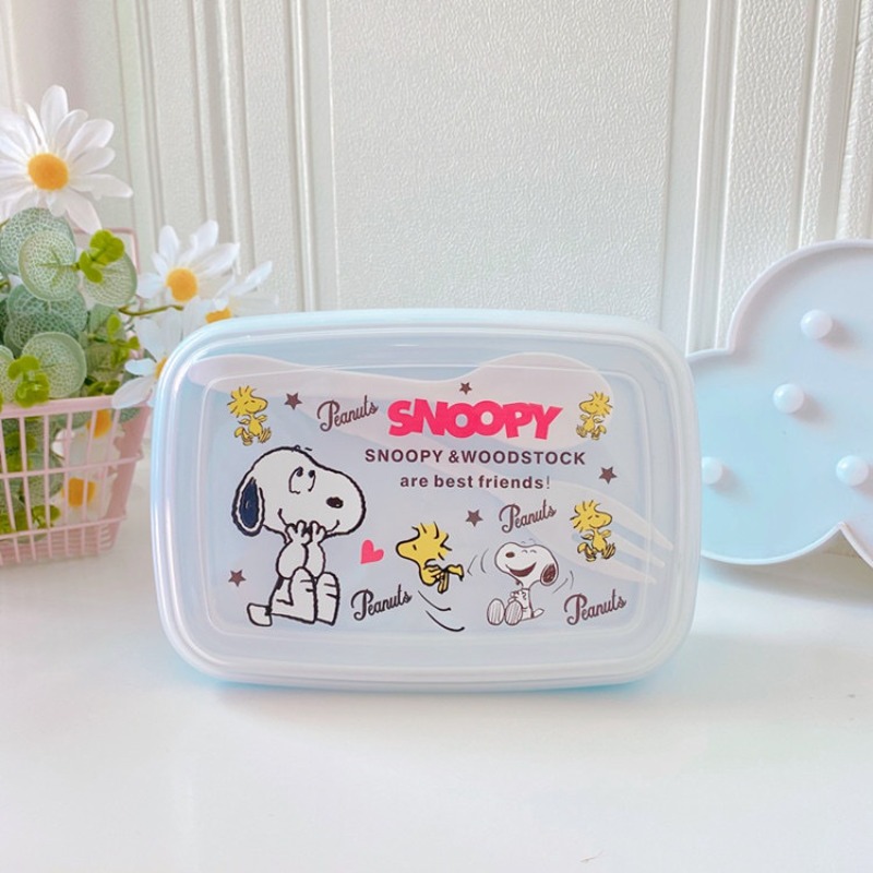 Food Storage No Plastic - Lancheira Kawaii Snoopy com Colher e