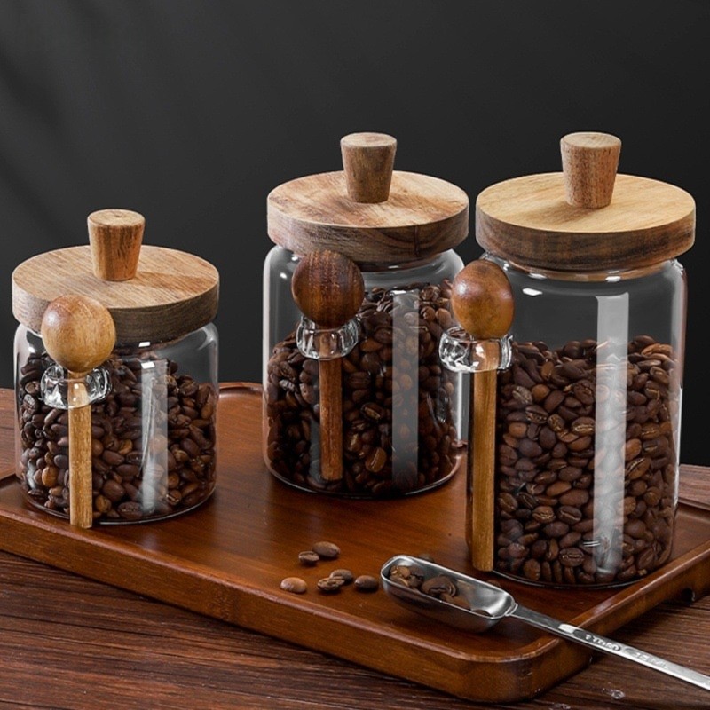 Food Storage Set Glass - Conjunto de 3 potes de vidro