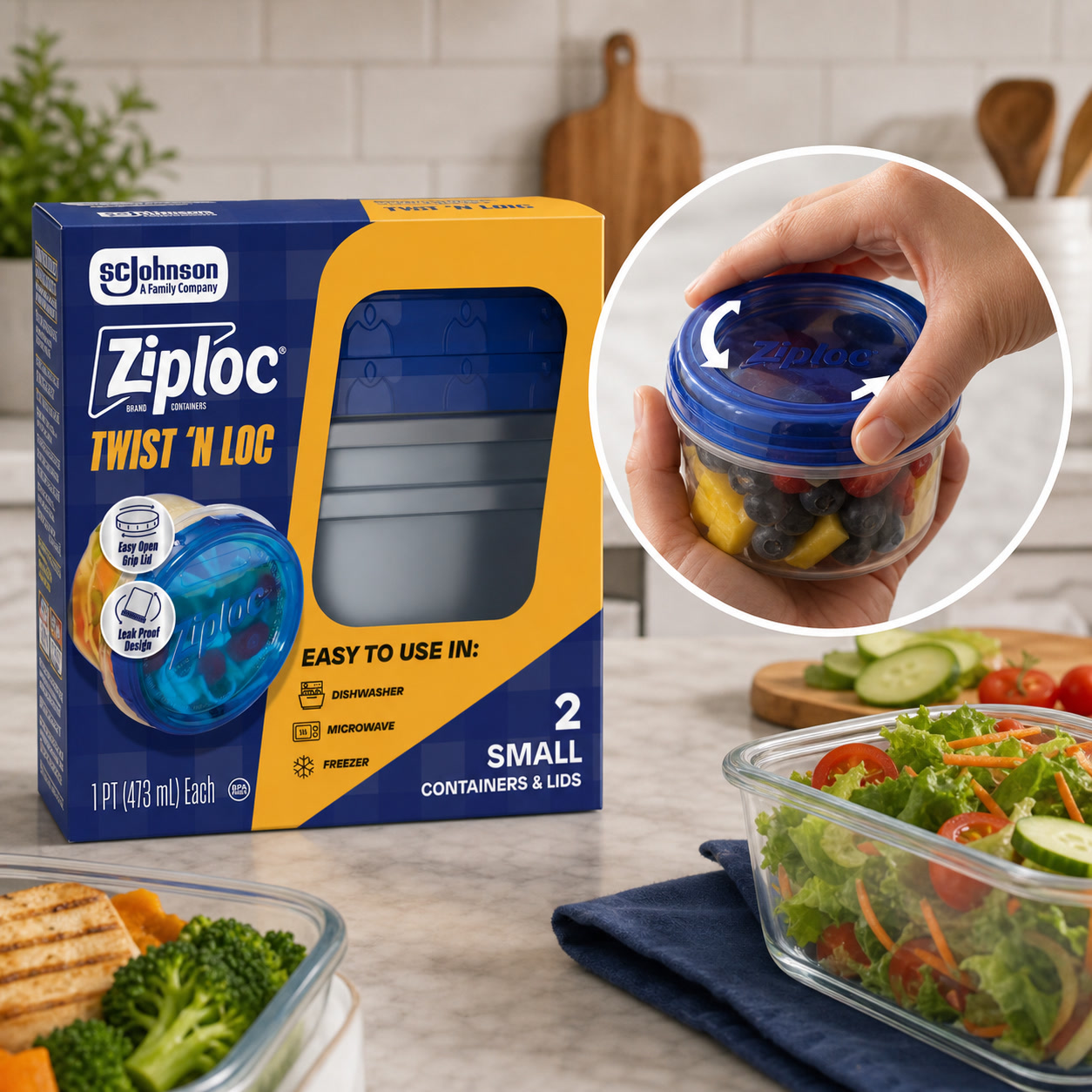 Food Storage Prep Containers - Recipientes de Armazenamento de Alimentos com