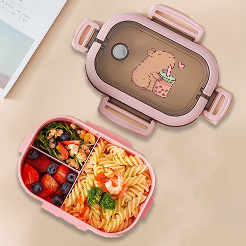 Food Storage Cabinet - Capivara bento lancheira anime animais impressão