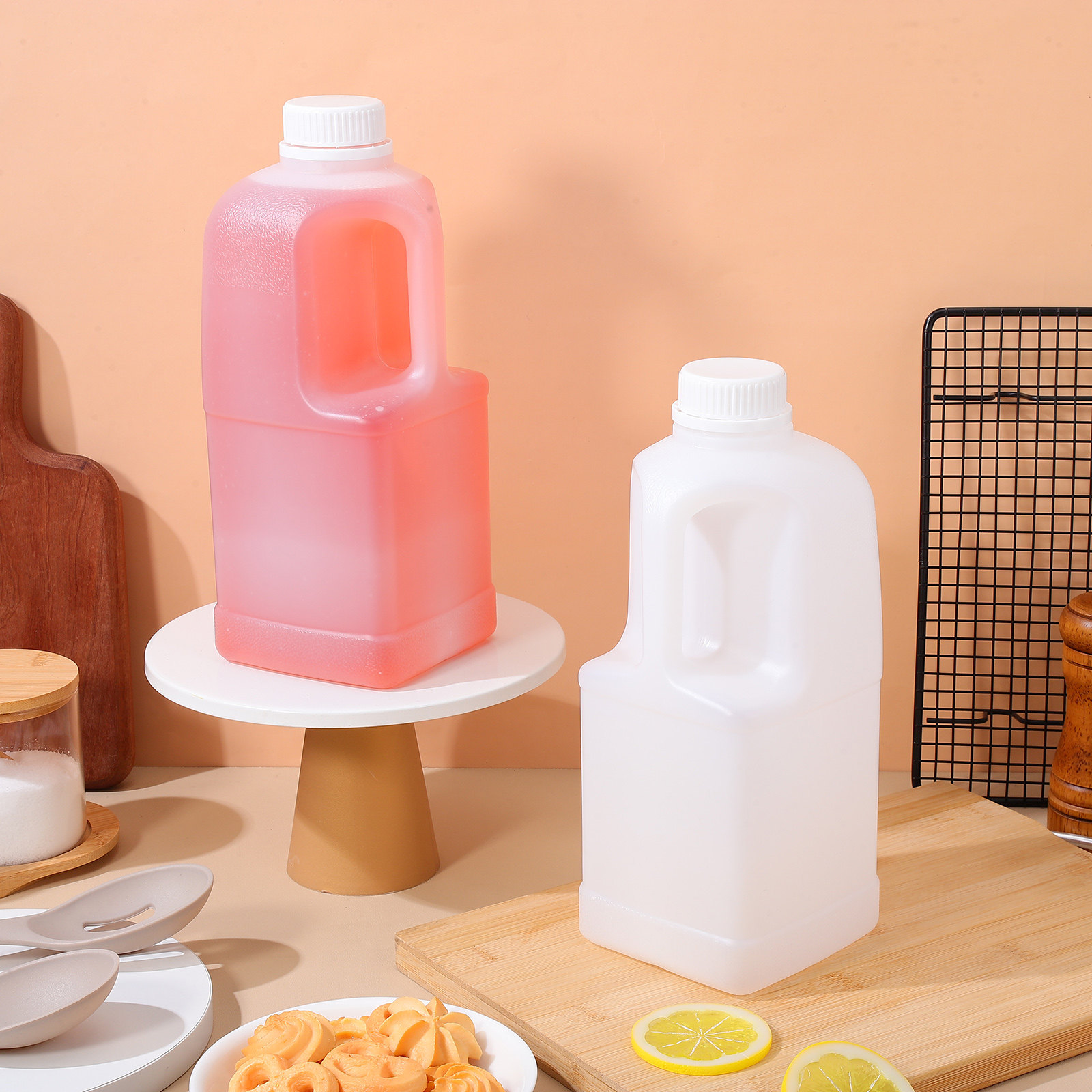 Food Storage Handling - Conjunto de 3 Jarras de Armazenamento