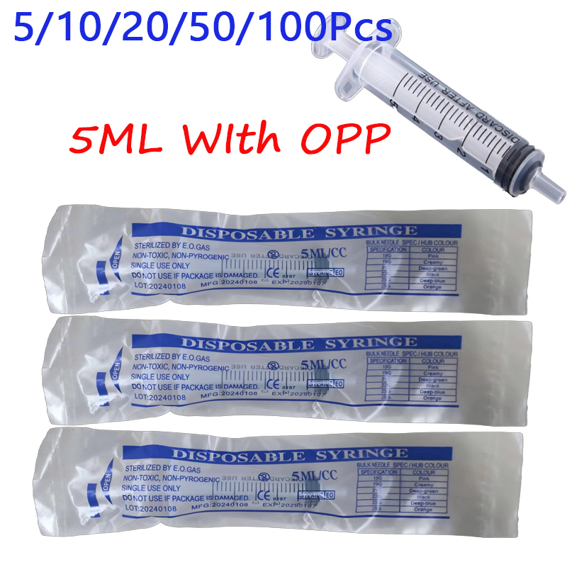 Food Storage Without Plastic - 5-100 pces 5ml mini seringas de