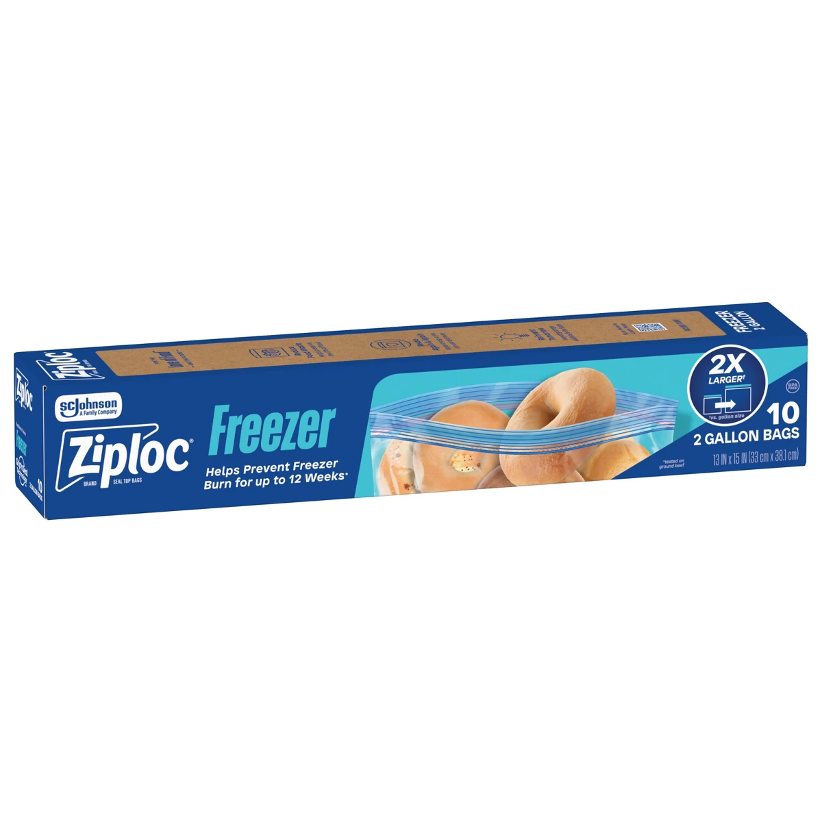 Food Storage Ziploc Bags - Sacos Ziploc de Dois Galões para