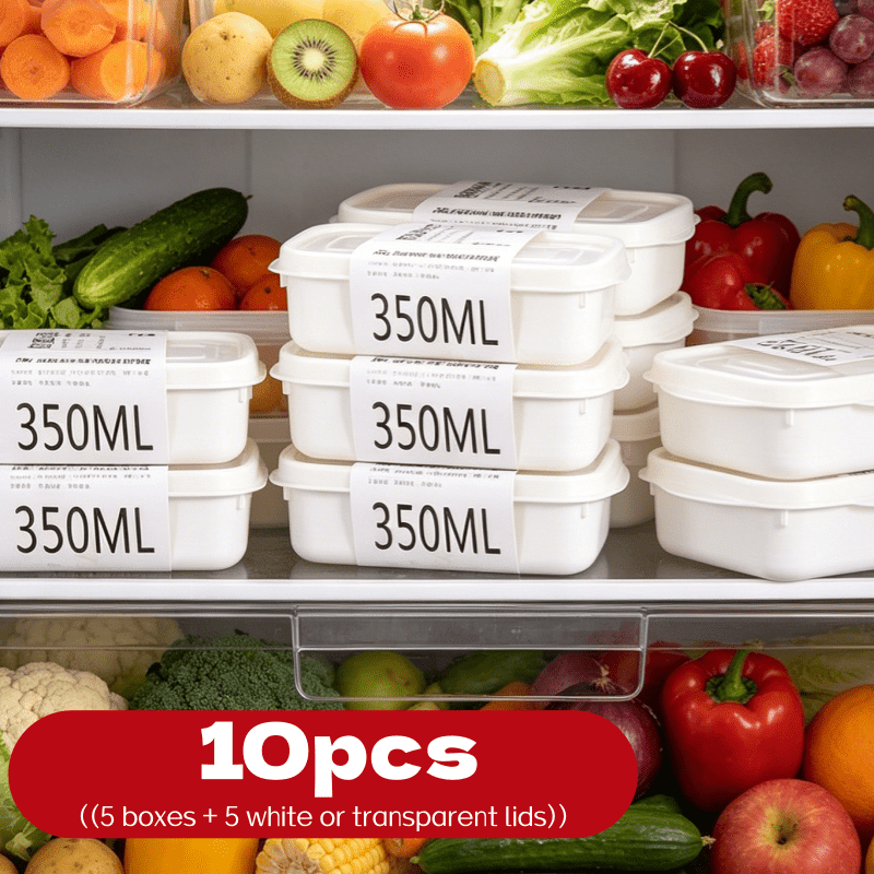 Food Storage Cabinet - Conjunto de 10 Caixas de Armazenamento