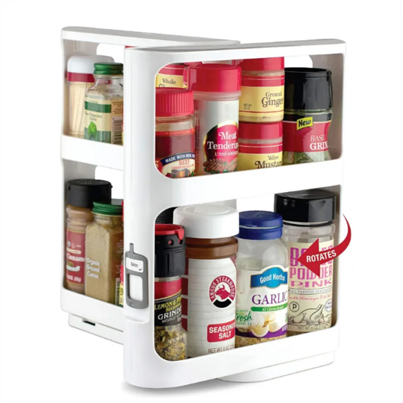 Food Storage In Cabinets - Rack giratório de armazenamento multicamadas, armário