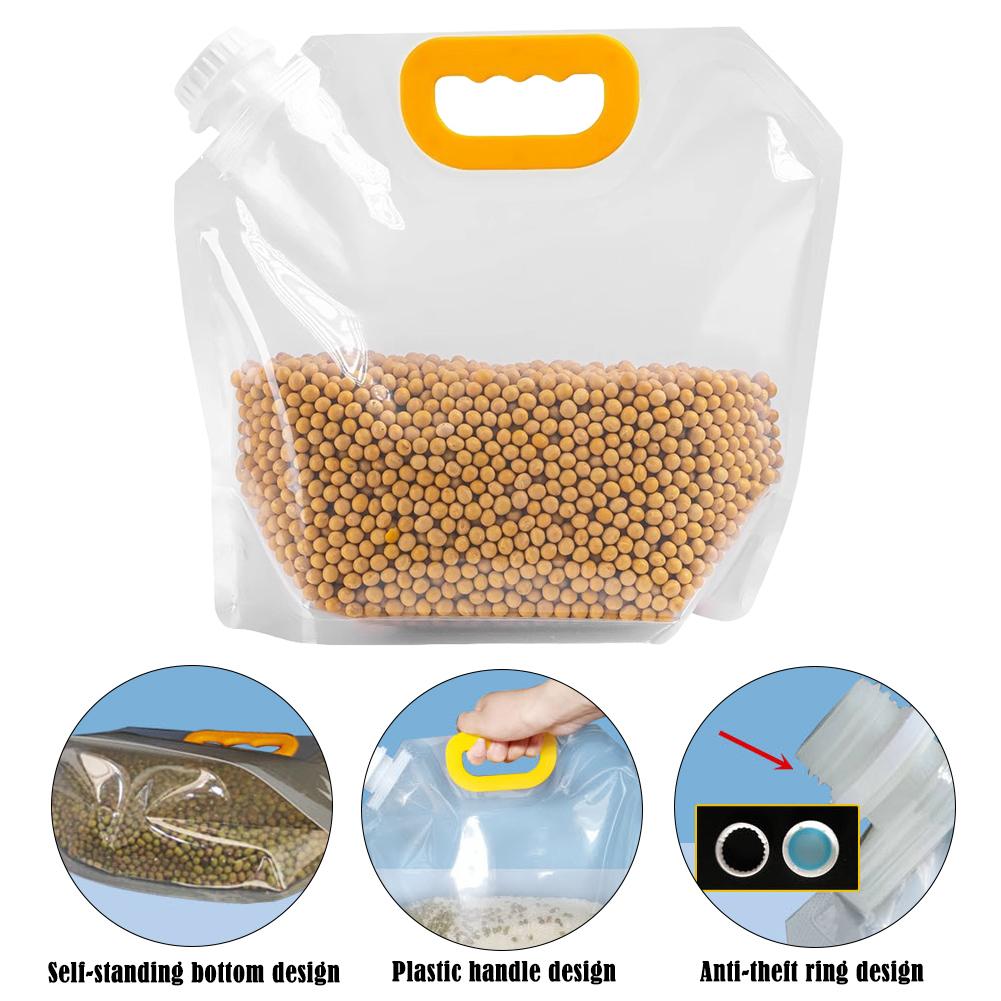 Food Storage Large Plastic Containers - Saco Grande Hermético com Alça, à
