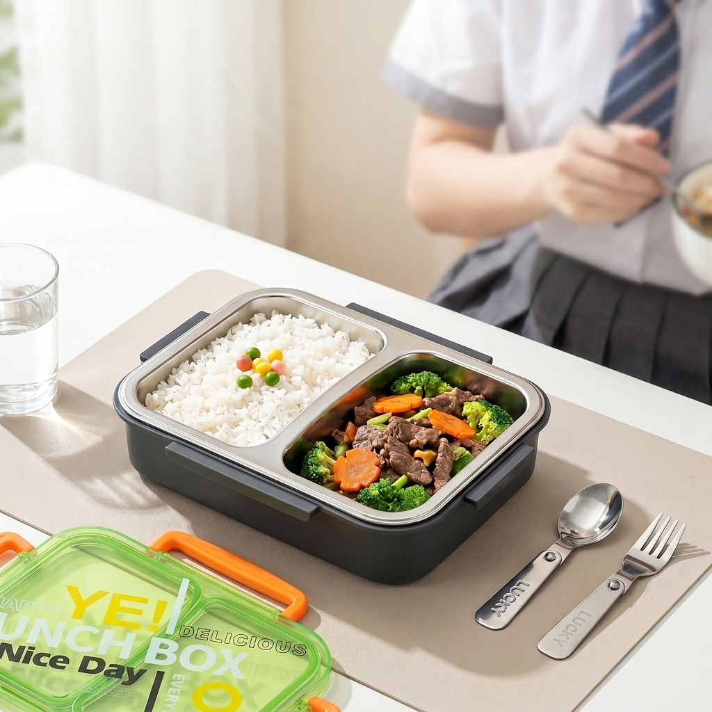 Food Storage Prep Containers - Marmita de Aço Inoxidável 304 para