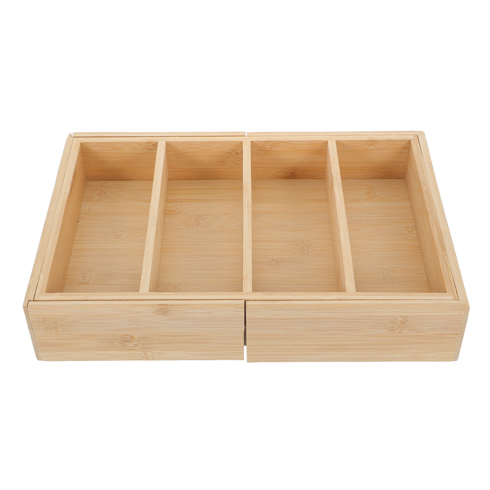 Food Storage In Cabinets - Organizador de Prateleira Expansível de Bambu,