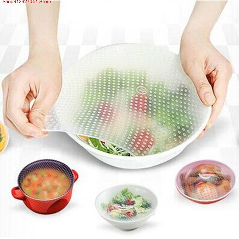 Food Storage Variety Pack - 4 unidades de tampas de silicone