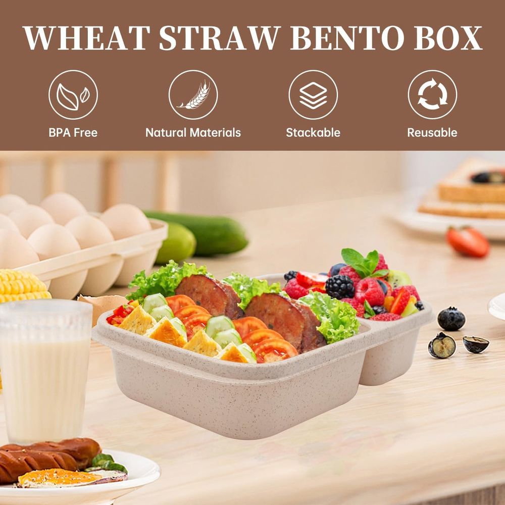 Conjunto de 4 Caixas de Almoço - Food Storage Prep Containers avaliação e preço