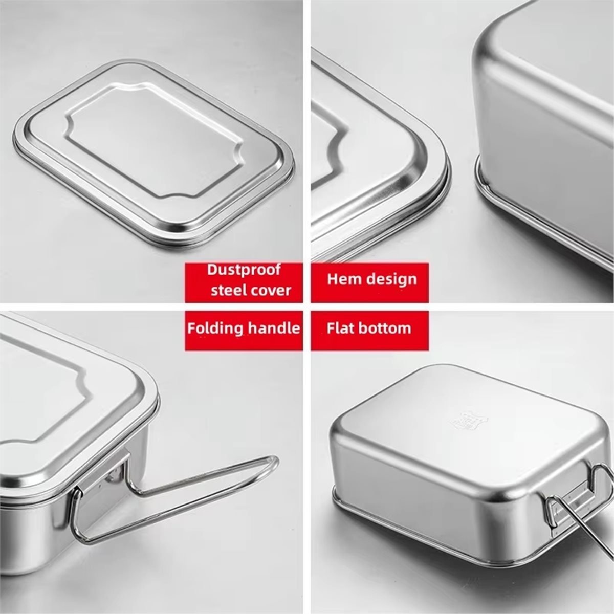 Lancheira bento de aço inoxidá - Food Storage Large Plastic Containers avaliação e preço