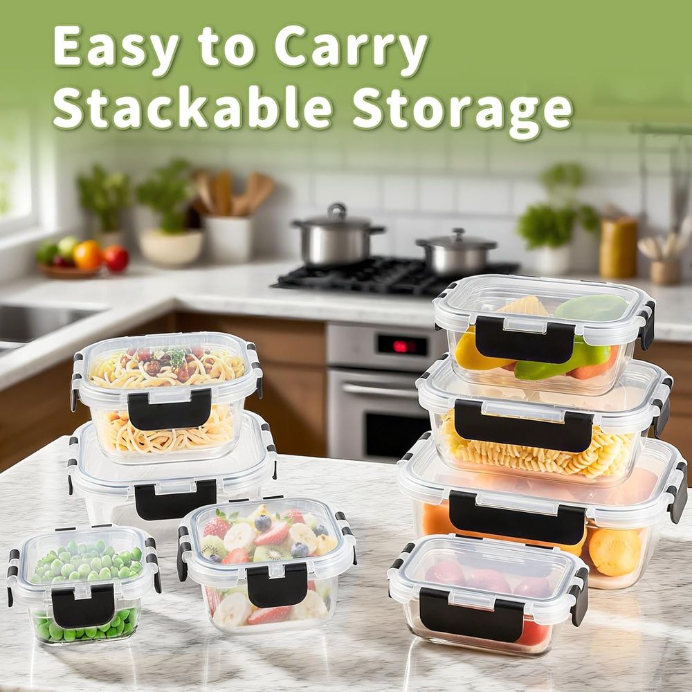 Conjunto de 8 Peças de Armazen - Food Storage Set Glass avaliação e preço