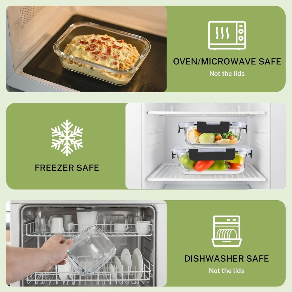 Conjunto de 8 Peças de Armazen - Food Storage Set Glass avaliação e preço