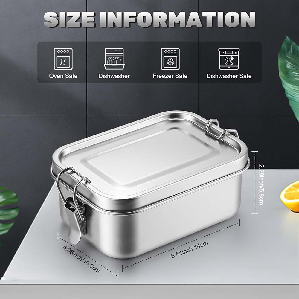 4 pçs de aço inoxidável bento  - Food Storage Underground avaliação e preço