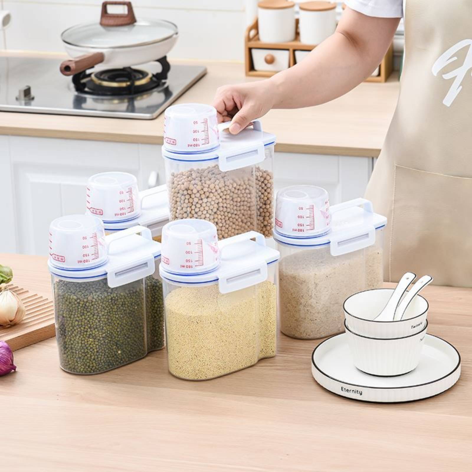 Dispensador de Arroz Seguro co - Food Storage Organizer avaliação e preço