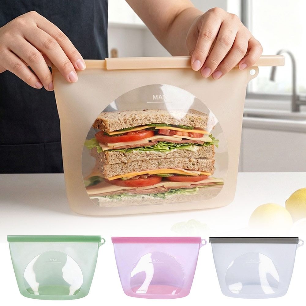 Saco de Silicone para Conserva - Food Storage Ziploc Bags avaliação e preço