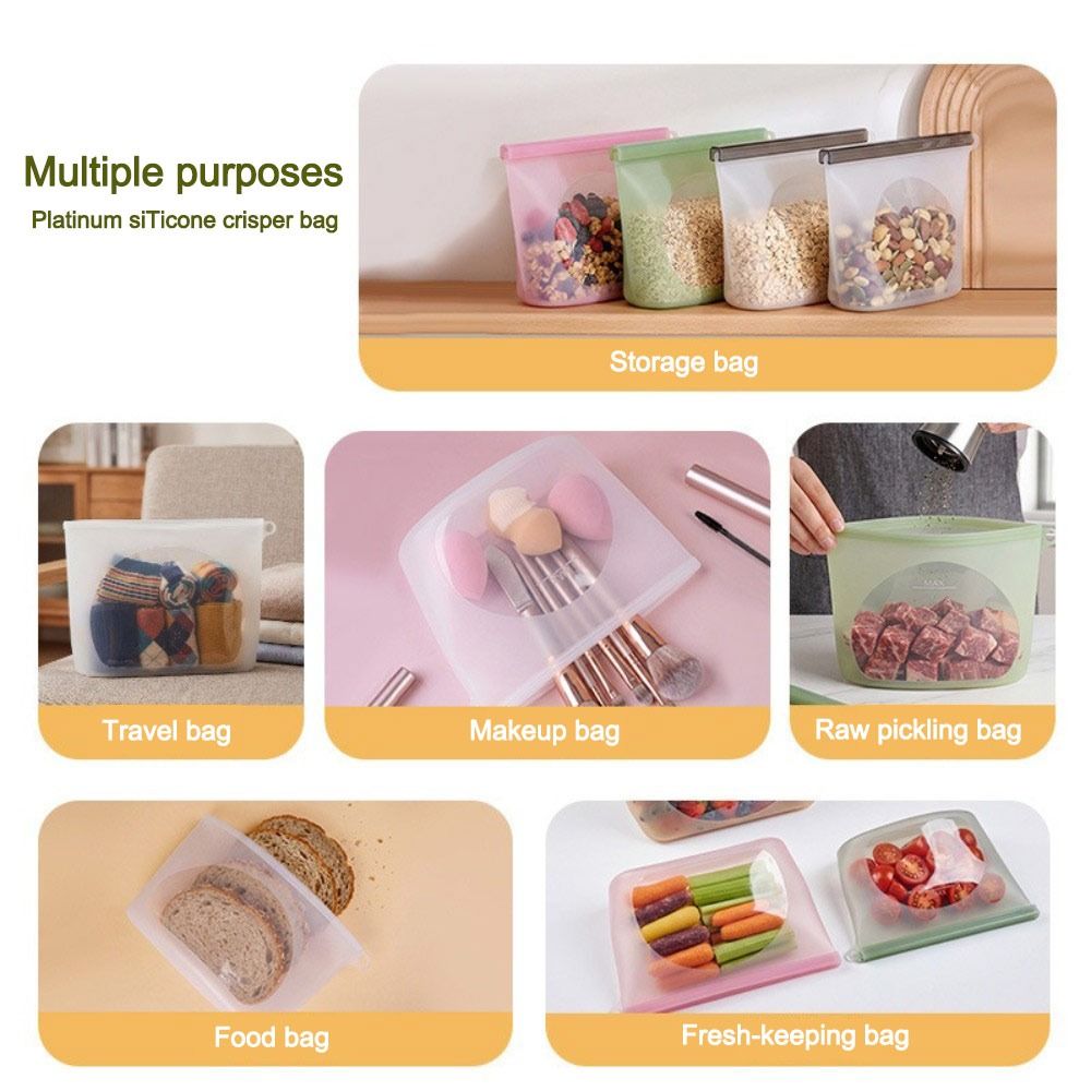 Saco de Silicone para Conserva - Food Storage Ziploc Bags avaliação e preço
