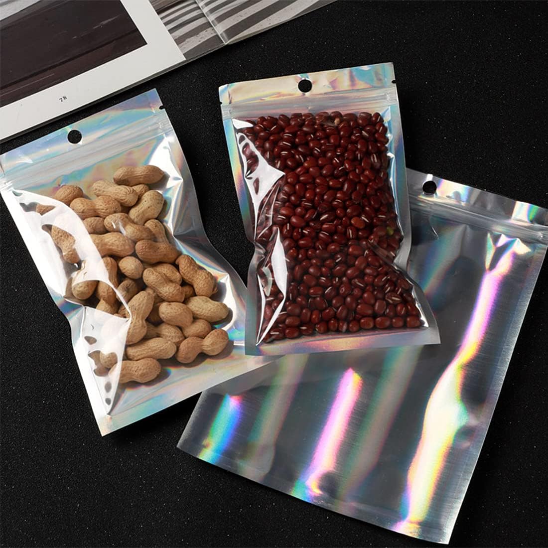 Plástico Laser Selagem Sacos,  - Food Storage Ziploc Bags avaliação e preço