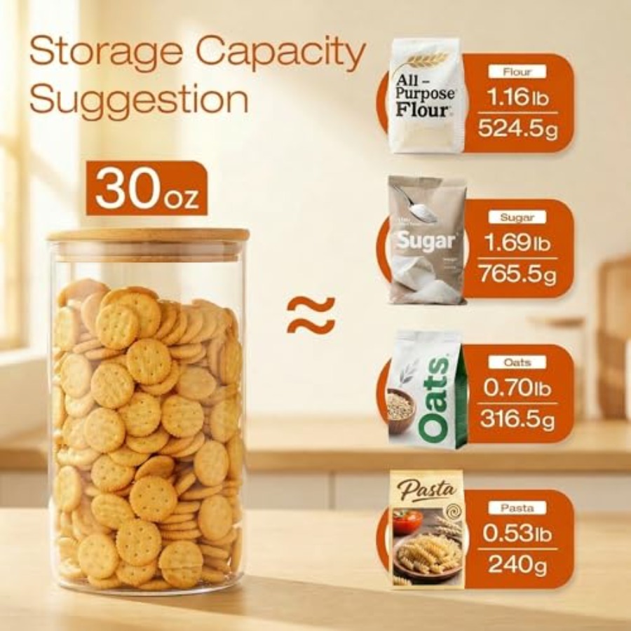 Potes de Vidro com Tampas de B - Food Storage Set Glass avaliação e preço