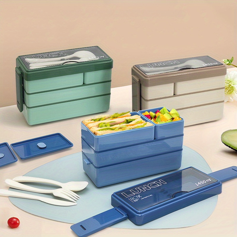 Lancheira bento de 1450ml, gra - Food Storage Large Plastic Containers avaliação e preço