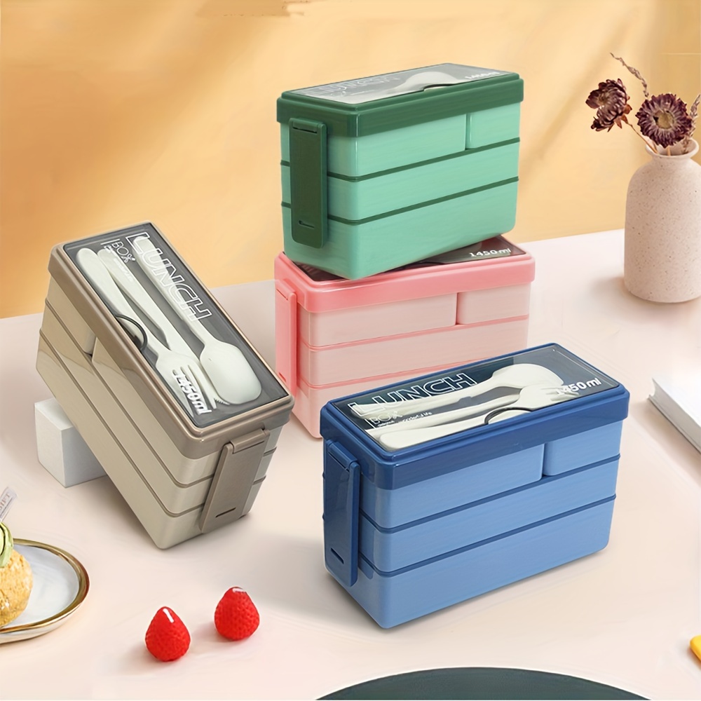 Lancheira bento de 1450ml, gra - Food Storage Large Plastic Containers avaliação e preço