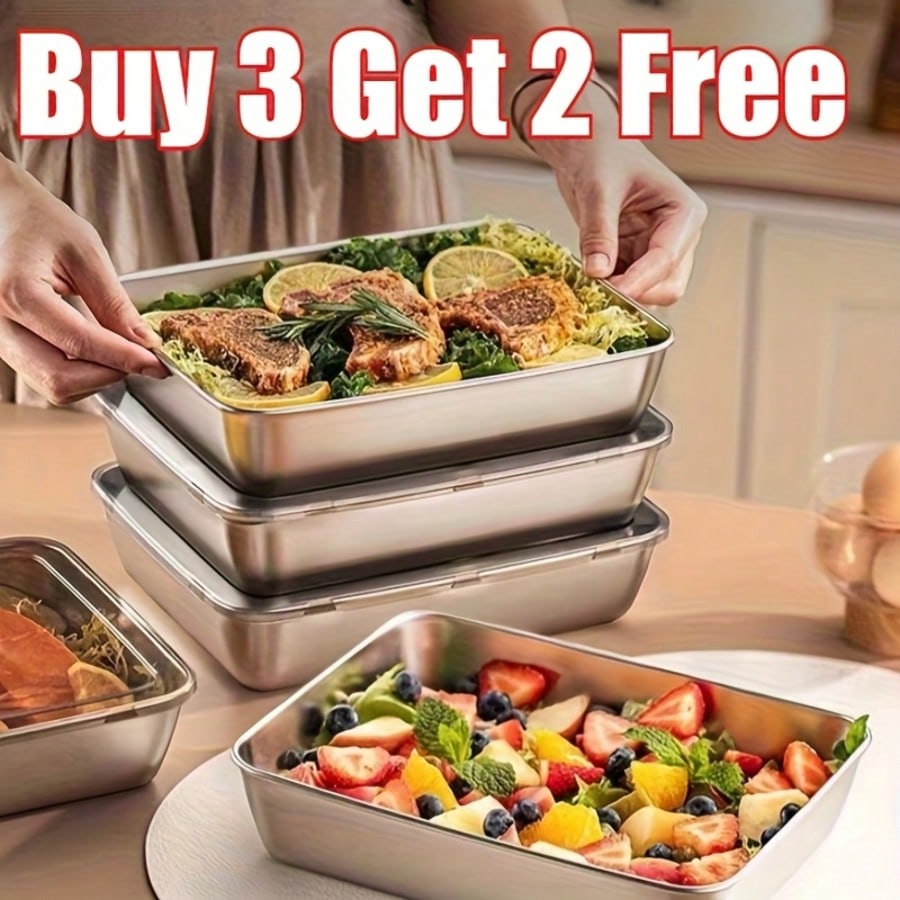 Conjunto de 5 Recipientes de A - Xl Food Storage Containers With Lids avaliação e preço