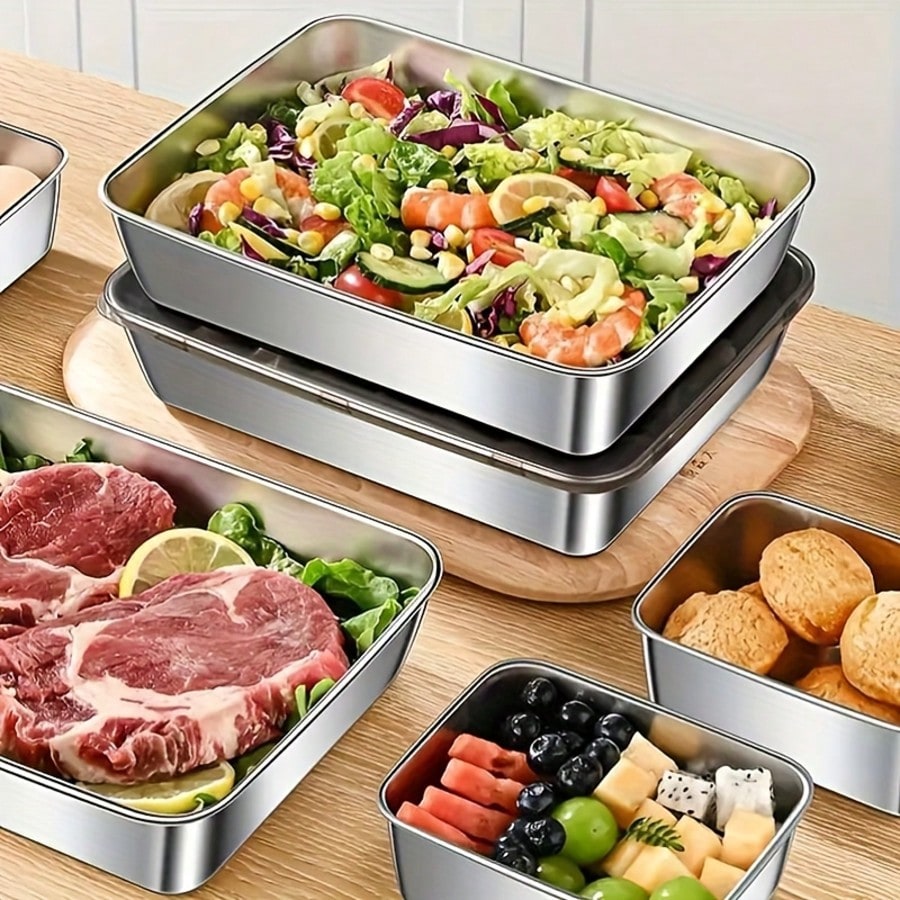 Conjunto de 5 Recipientes de A - Xl Food Storage Containers With Lids avaliação e preço