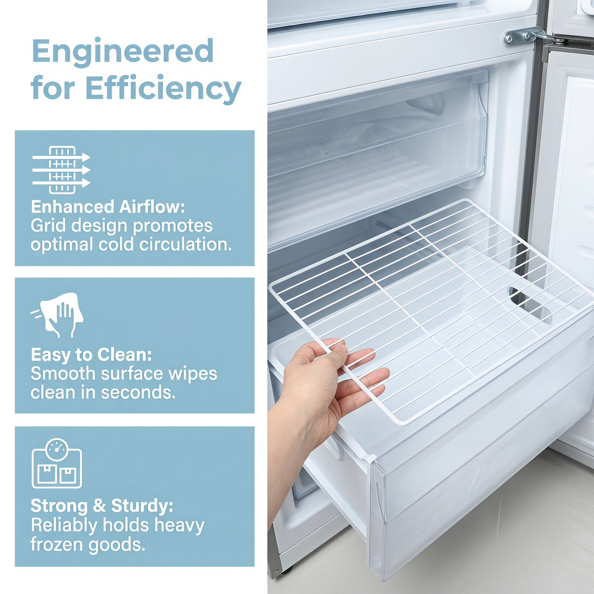 Divisores de Prateleira de Met - Food Storage Refrigerator avaliação e preço