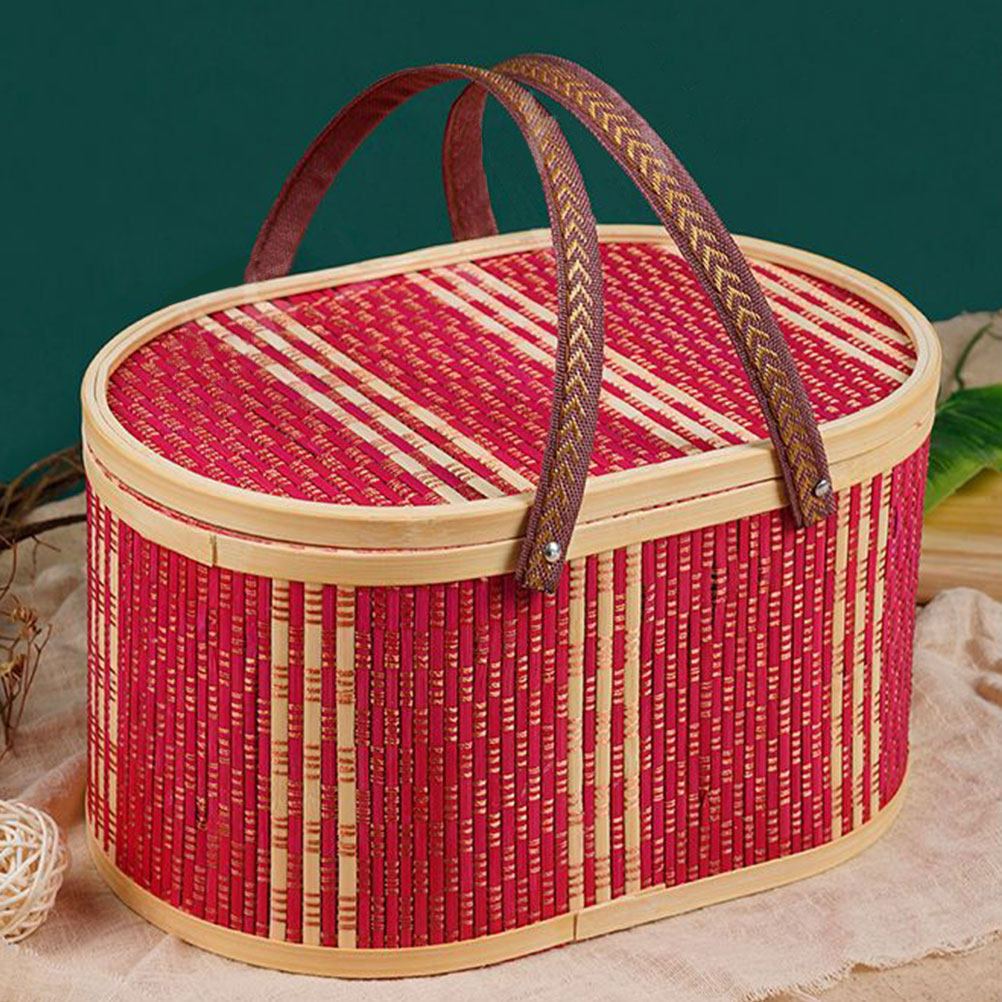 Cesto Oval de Bambu Trançado P - Food Storage Handling avaliação e preço