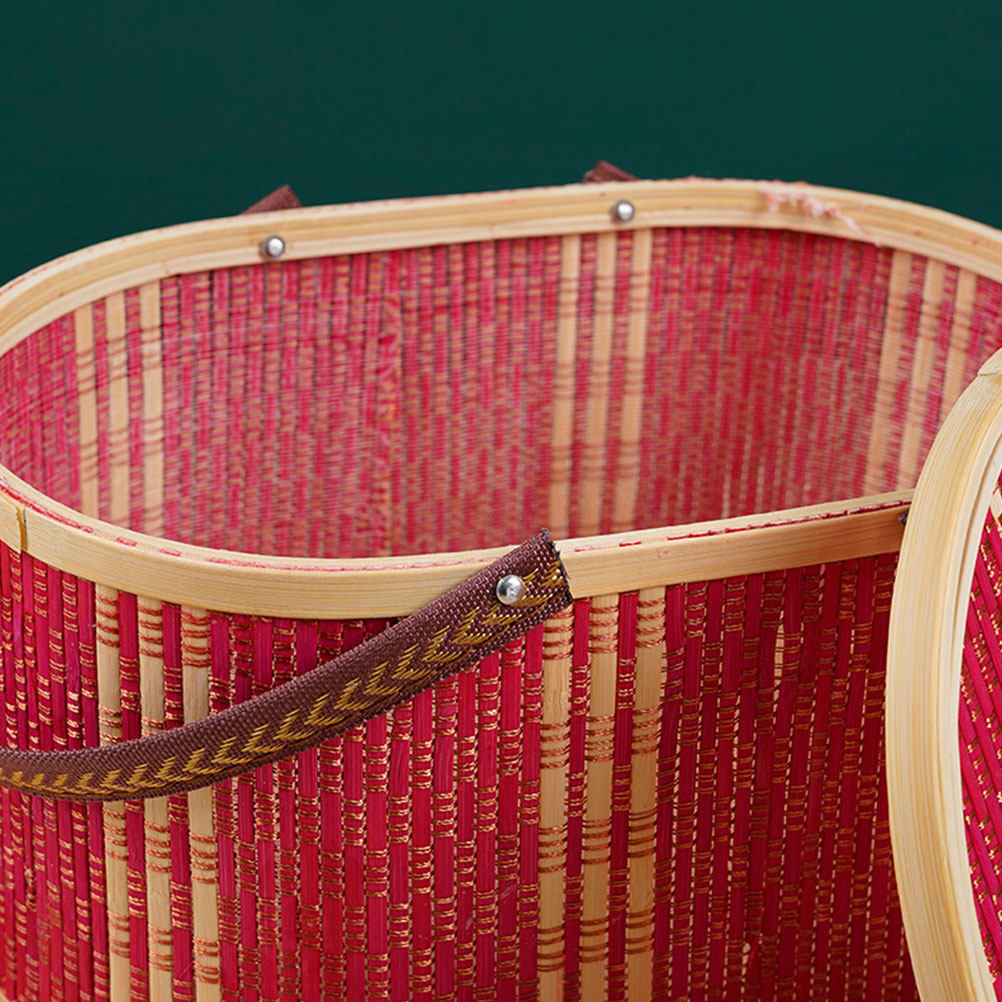 Cesto Oval de Bambu Trançado P - Food Storage Handling avaliação e preço