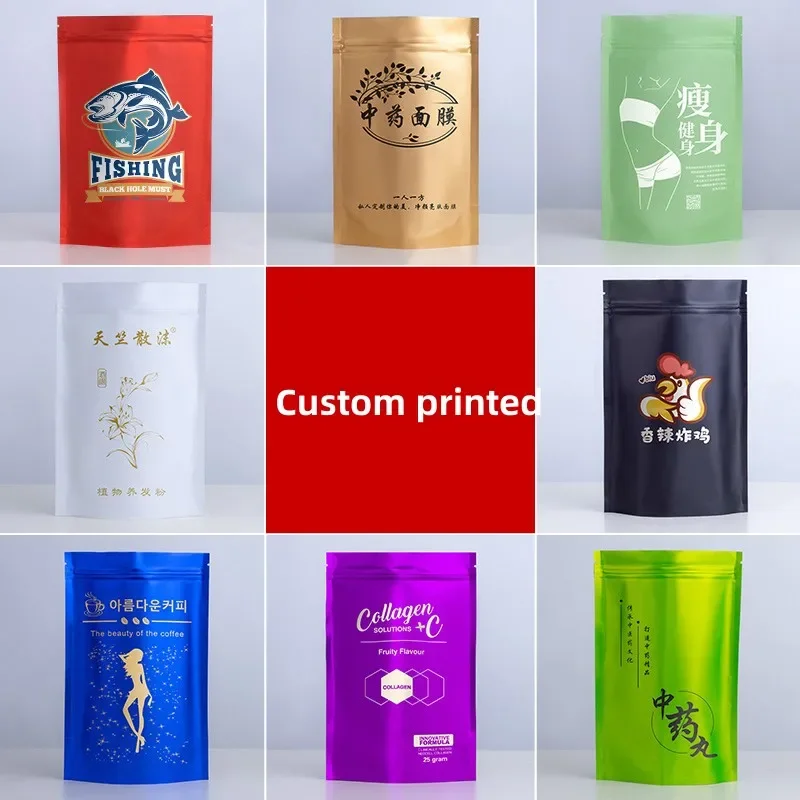 100 pçs personalizado fosco ac - Food Storage Ziploc Bags avaliação e preço