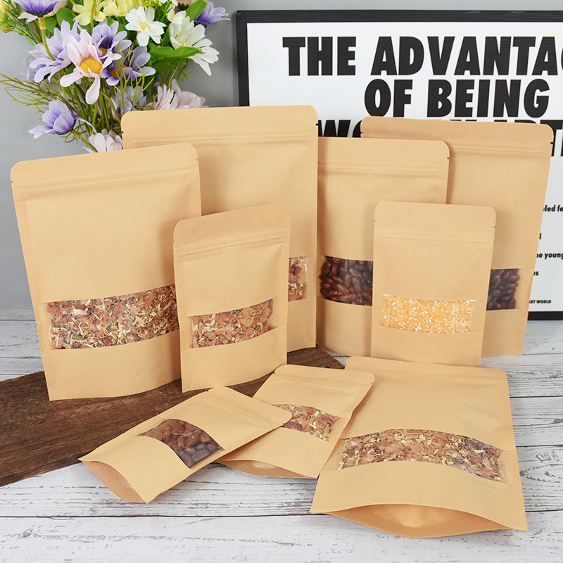 20/50 pçs sacos de papel kraft - Food Storage Ziploc Bags avaliação e preço