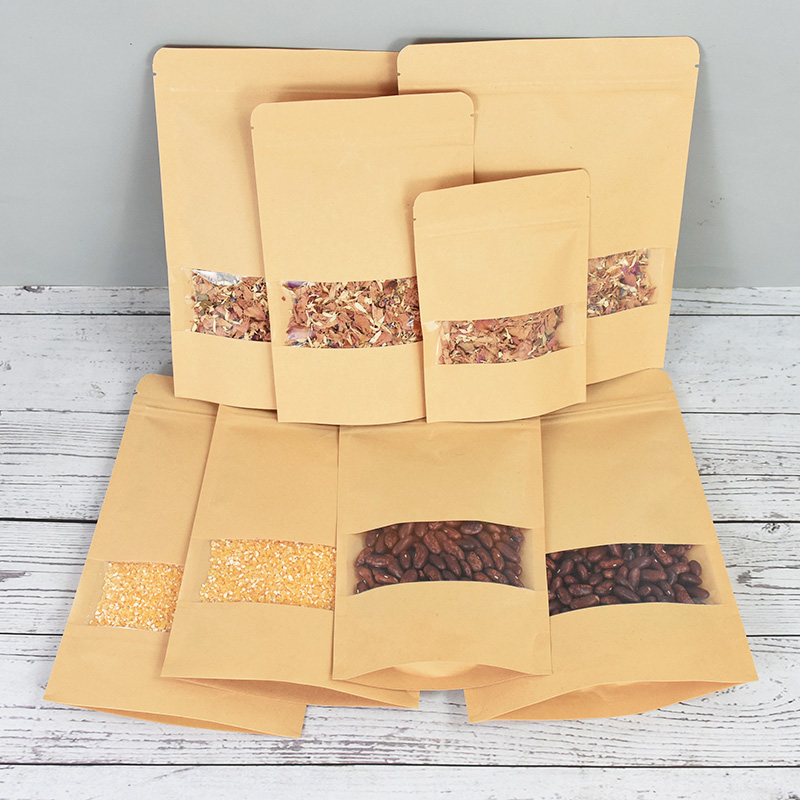 20/50 pçs sacos de papel kraft - Food Storage Ziploc Bags avaliação e preço