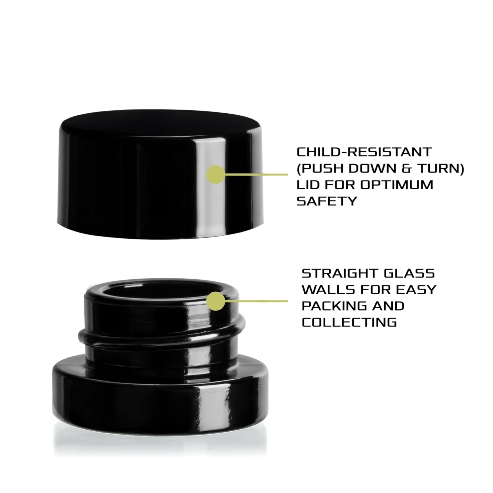 Frascos de vidro preto grosso  - Food Storage Set Glass avaliação e preço