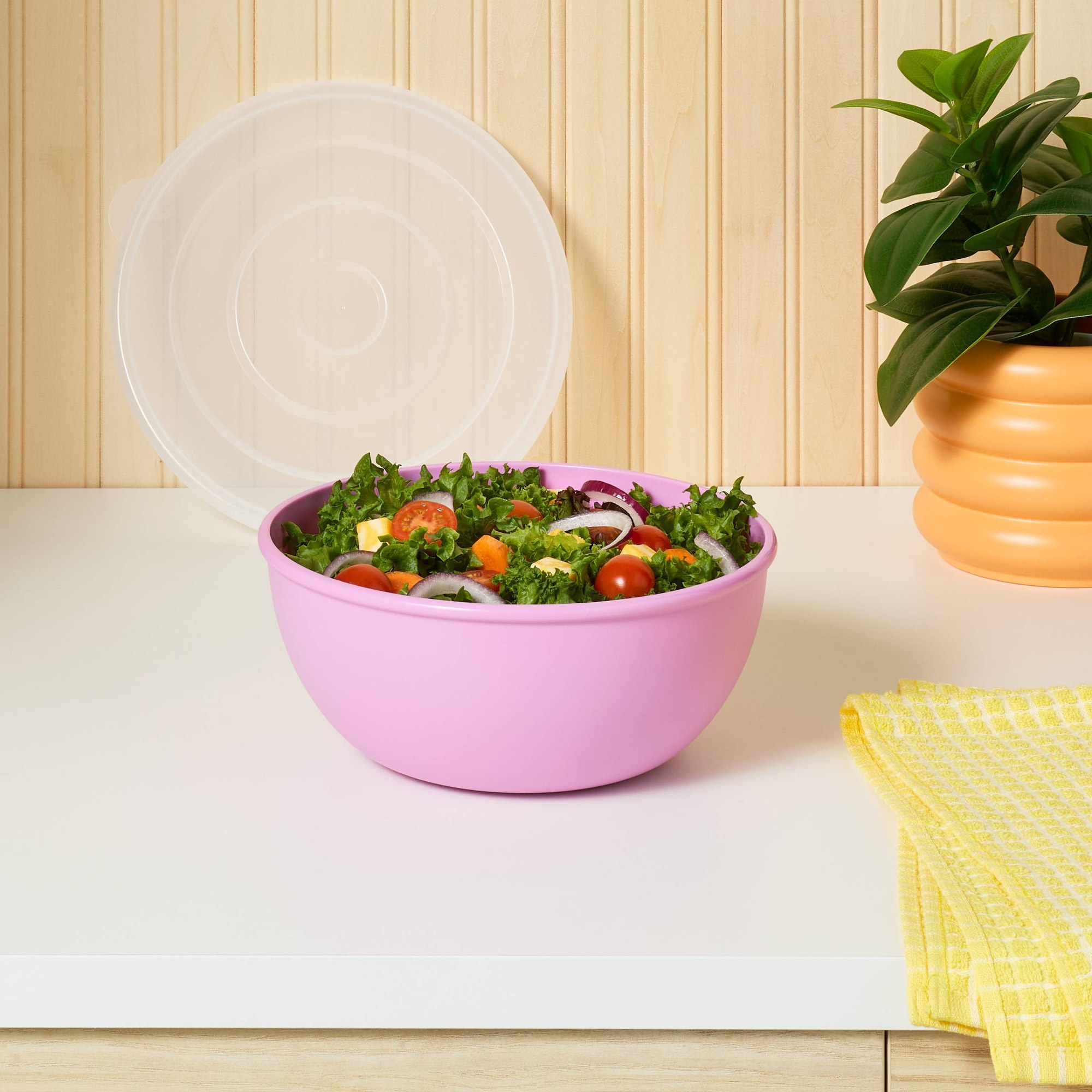 Tigela Rosa com Tampa Correspo - Food Storage Prep Containers avaliação e preço