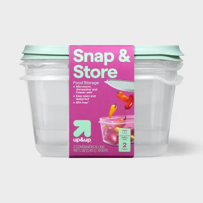 Novo Conjunto de 2 Recipientes - Food Storage Large Plastic Containers avaliação e preço