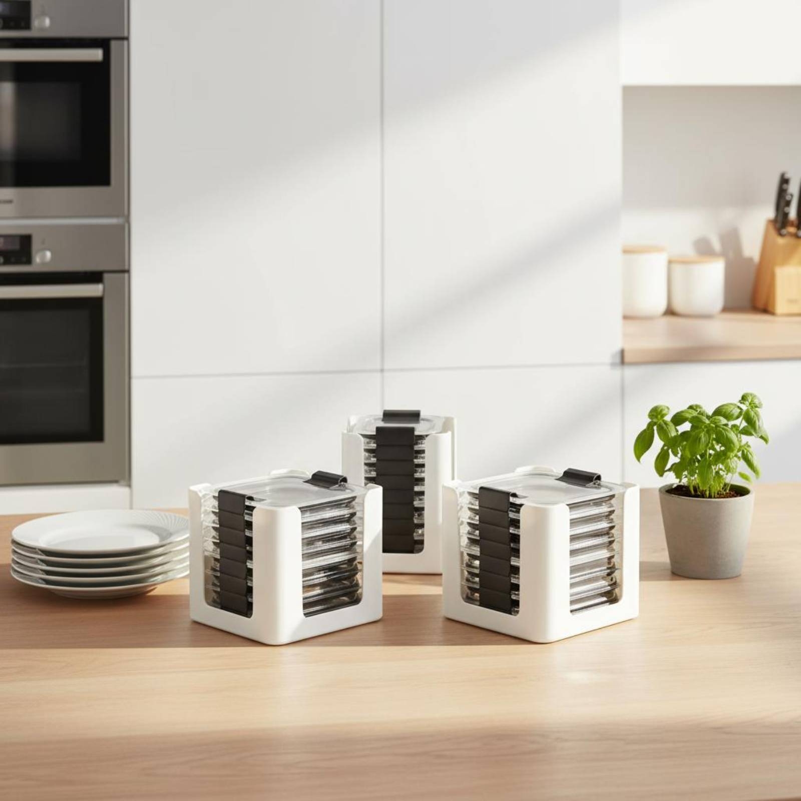 Organizador de Tampas Retangul - Food Storage In Cabinets avaliação e preço