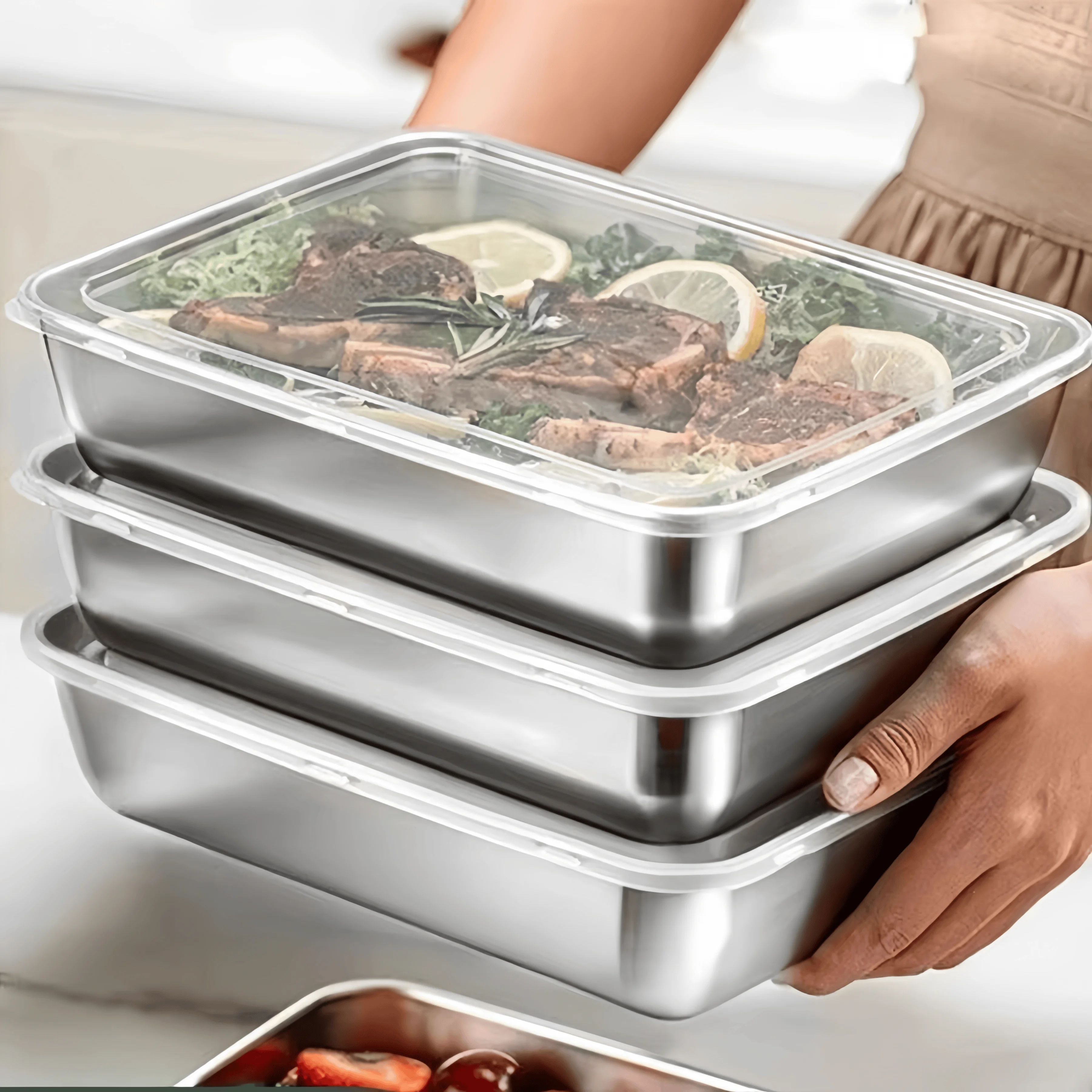 Caixa de Almoço Selada em Aço  - Food Storage Refrigerator avaliação e preço
